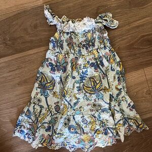 Roller Rabbit Blue and White One Shoulder Sundress